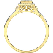 10K Yellow Gold 1/5 Ct.Tw. Diamond Promise Ring