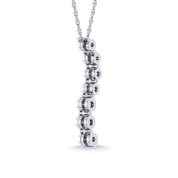 Diamond 1/10 Ct.Tw. Fashion Pendant in 925 Silver