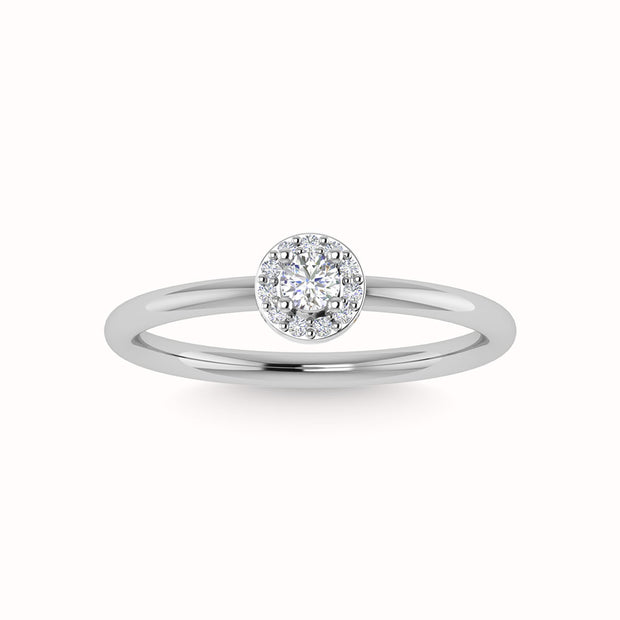 Diamond 1/3 Ct.Tw. Engagement Ring in 14K White Gold