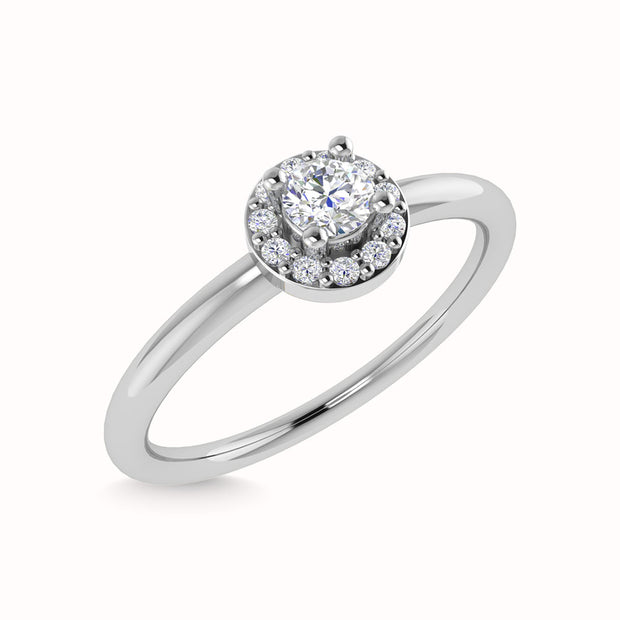 Diamond 1/3 Ct.Tw. Engagement Ring in 14K White Gold