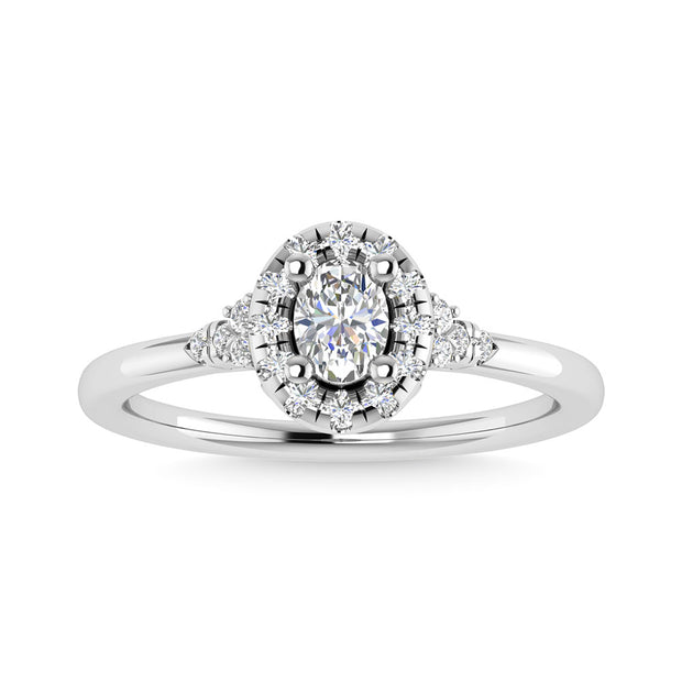 Diamond 3/8 Ct.Tw. Engagement Ring in 14K White Gold