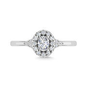 Diamond 3/8 Ct.Tw. Engagement Ring in 14K White Gold