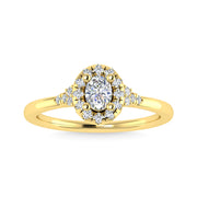 Diamond 3/8 Ct.Tw. Engagement Ring in 14K Yellow Gold