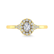 Diamond 3/8 Ct.Tw. Engagement Ring in 14K Yellow Gold