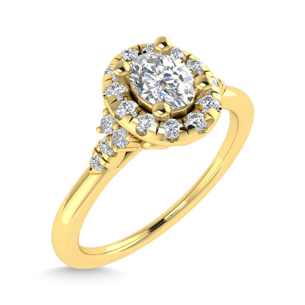 Diamond 3/8 Ct.Tw. Engagement Ring in 14K Yellow Gold