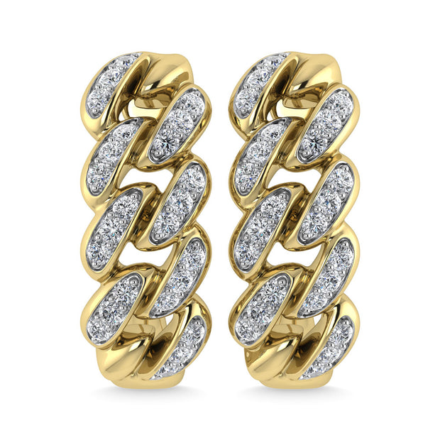 Diamond  1/5 Ct.Tw. J Earrings in 14K Yellow Gold