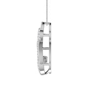 10K White Gold 1/5 Ct.Tw. Diamond Shimmering Pendant