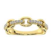 10K Yellow Gold 1/5 Ct.Tw. Diamond Fashion Ring