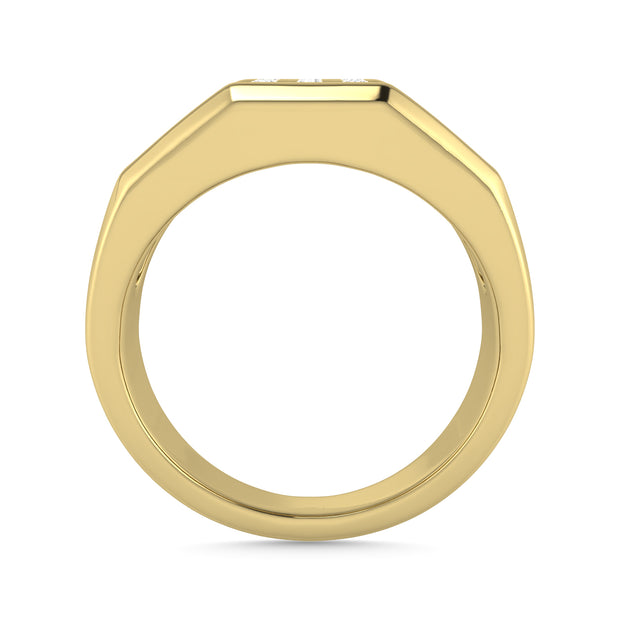 Diamond 3/4 Ct.Tw. Mens Fashion Ring in 14K Yellow Gold