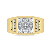 Diamond 1 Ct.Tw. Mens Fashion Ring in 14K Yellow Gold