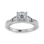 Diamond 1/2 Ct.Tw. Engagement Ring in 14K White Gold