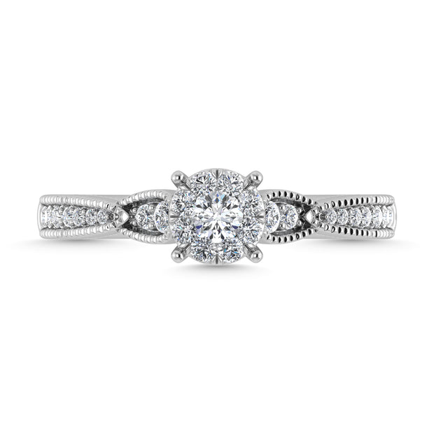 Diamond 1/2 Ct.Tw. Engagement Ring in 14K White Gold