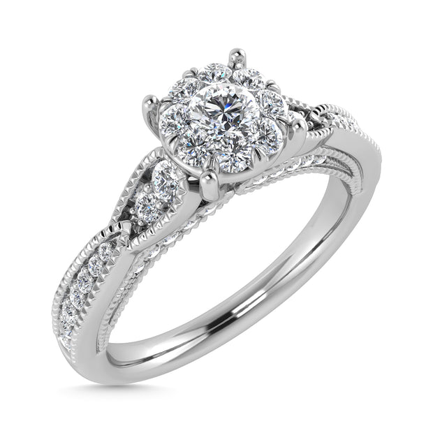 Diamond 1/2 Ct.Tw. Engagement Ring in 14K White Gold