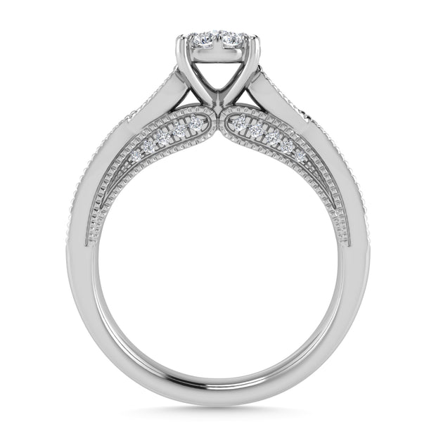 Diamond 1/2 Ct.Tw. Engagement Ring in 14K White Gold