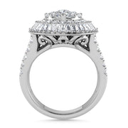 Diamond 2 1/6 Ct.Tw. Engagement Ring in 14K White Gold