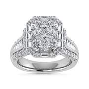 Diamond 2 3/4 Ct.Tw. Engagement Ring in 14K White Gold