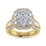 Diamond 2 3/4 Ct.Tw. Engagement Ring in 14K Yellow Gold