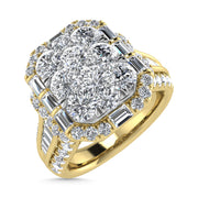 Diamond 2 3/4 Ct.Tw. Engagement Ring in 14K Yellow Gold