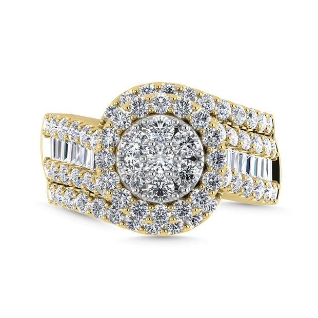 Diamond 2 Ct.Tw. Engagement Ring in 14K Yellow Gold