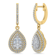 Diamond 1 Ct.Tw. Dangler Earrings in 14K Yellow Gold