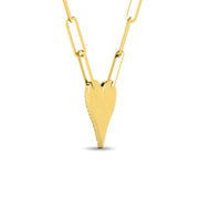 Diamond 1/4 Ct.Tw. Heart Pendant in 10K Yellow Gold