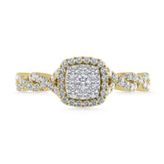 Diamond 1/2 Ct.Tw. Engagement Ring in 10K Yellow Gold