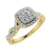 Diamond 1/2 Ct.Tw. Engagement Ring in 10K Yellow Gold