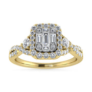 Diamond 3/8 Ct.Tw. Engagement Ring in 14K Yellow Gold