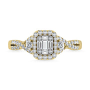 Diamond 3/8 Ct.Tw. Engagement Ring in 14K Yellow Gold