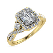 Diamond 3/8 Ct.Tw. Engagement Ring in 14K Yellow Gold