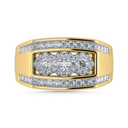 Diamond 1 Ct.Tw. Mens Ring in 14K Yellow Gold