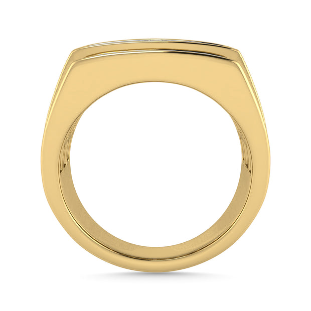 Diamond 1 Ct.Tw. Mens Ring in 14K Yellow Gold