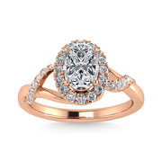 Diamond 1/2 Ct.Tw. Engagement Ring in 14K Rose Gold