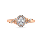 Diamond 1/2 Ct.Tw. Engagement Ring in 14K Rose Gold