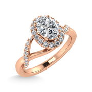 Diamond 1/2 Ct.Tw. Engagement Ring in 14K Rose Gold