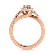 Diamond 1/2 Ct.Tw. Engagement Ring in 14K Rose Gold