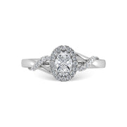 Diamond 1/2 Ct.Tw. Engagement Ring in 14K White Gold