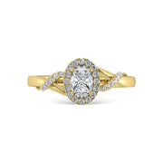 Diamond 1/2 Ct.Tw. Engagement Ring in 14K Yellow Gold