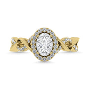 Diamond 3/4 Ct.Tw. Engagement Ring in 14K Yellow Gold