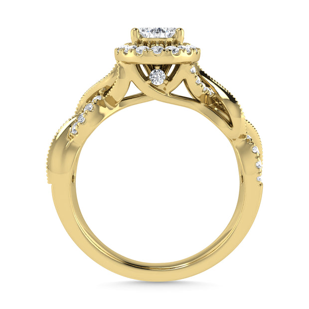 Diamond 3/4 Ct.Tw. Engagement Ring in 14K Yellow Gold