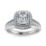 Diamond 1 Ct.Tw. Engagement Ring in 14K White Gold