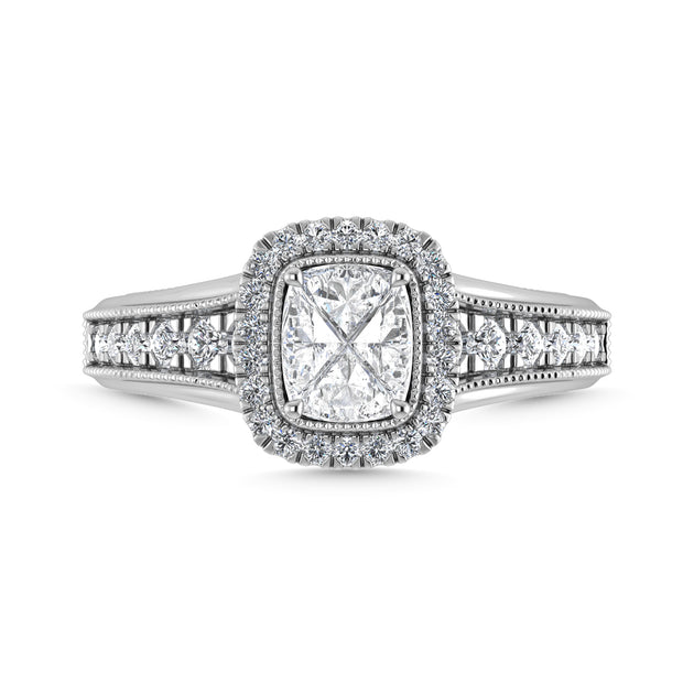 Diamond 1 Ct.Tw. Engagement Ring in 14K White Gold