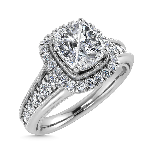 Diamond 1 Ct.Tw. Engagement Ring in 14K White Gold