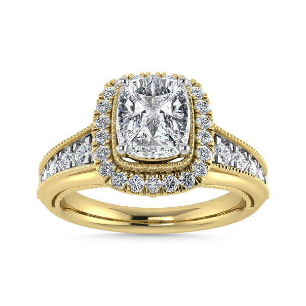 Diamond 1 Ct.Tw. Engagement Ring in 14K Yellow Gold