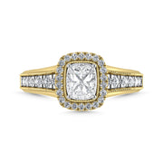 Diamond 1 Ct.Tw. Engagement Ring in 14K Yellow Gold