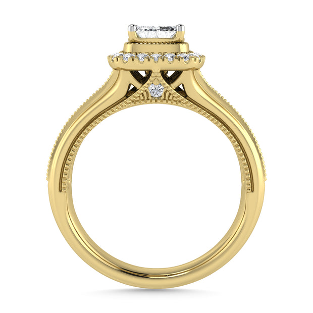 Diamond 1 Ct.Tw. Engagement Ring in 14K Yellow Gold