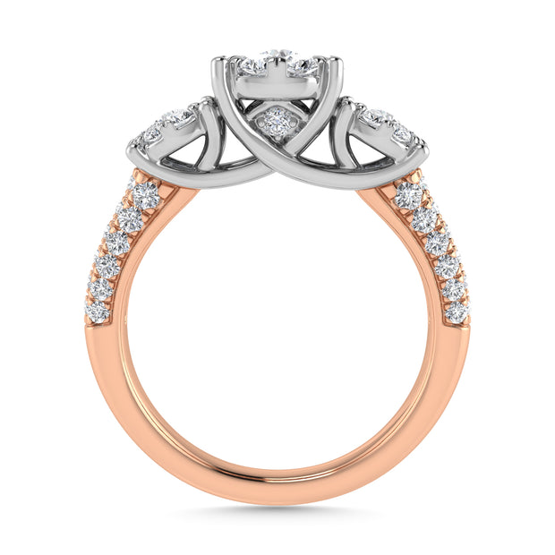 Diamond 1 1/4 Ct.Tw. Engagement Ring in 14K Rose Gold