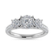 Diamond 1 1/4 Ct.Tw. Engagement Ring in 14K White Gold