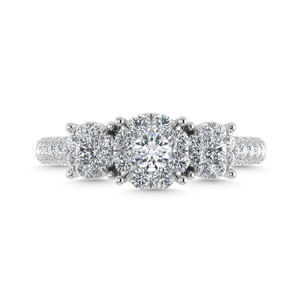 Diamond 1 1/4 Ct.Tw. Engagement Ring in 14K White Gold