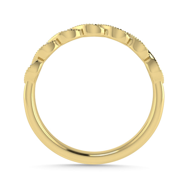 Diamond 1/20 Ct.Tw. Stack Band in 10K Yellow Gold